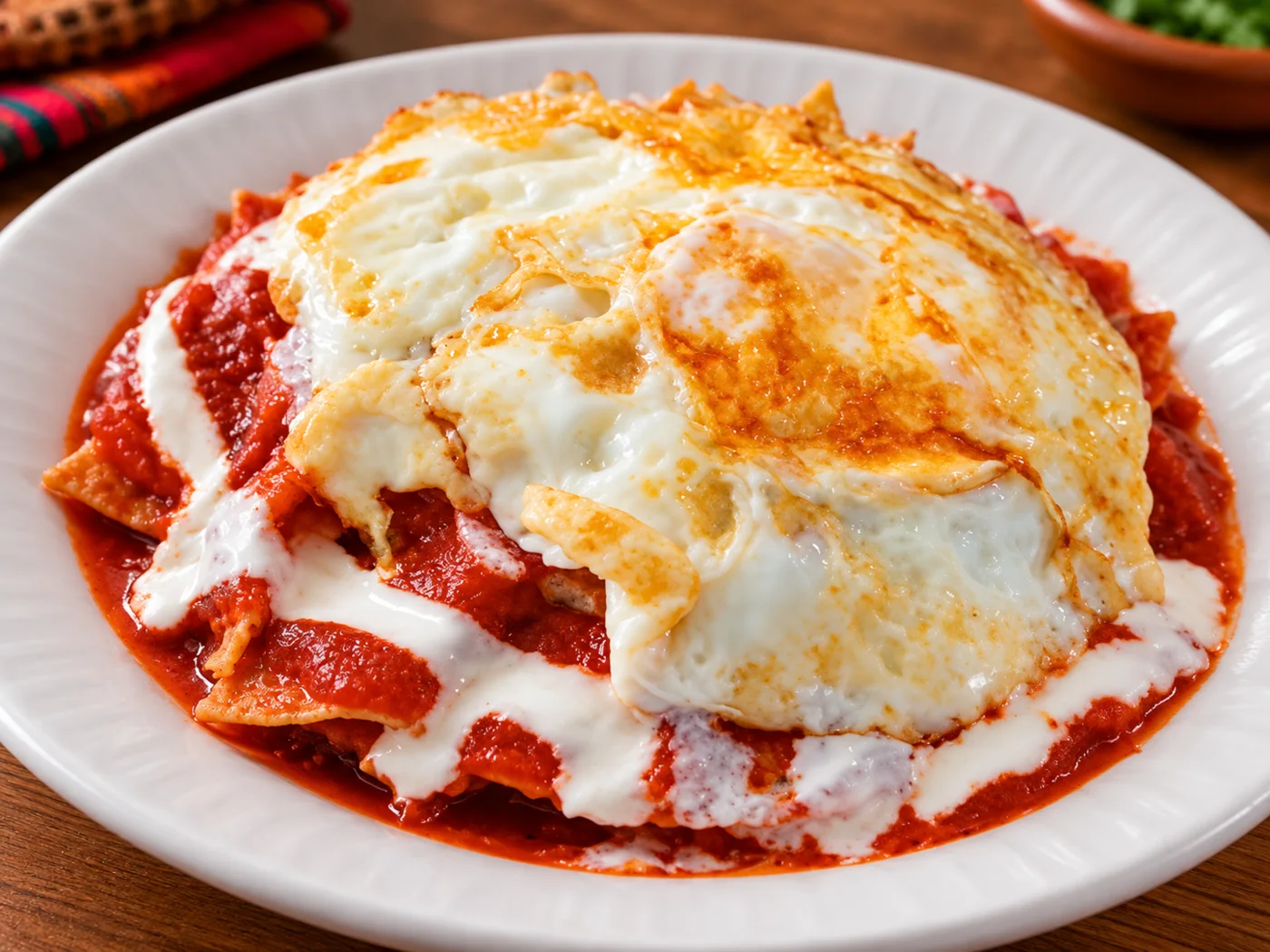 Chilaquiles con huevo
